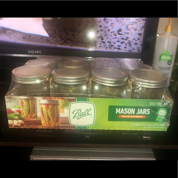 Mason Jars 16oz (Pint) Wide Mouth case of 12